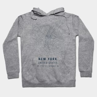 new york map Hoodie